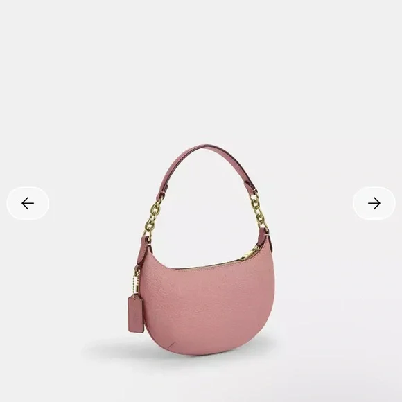 Coach Mini Payton Bag in Gold/Pink Petal Shoulder Bag Gold CEL08 NWT - Picture 5 of 8